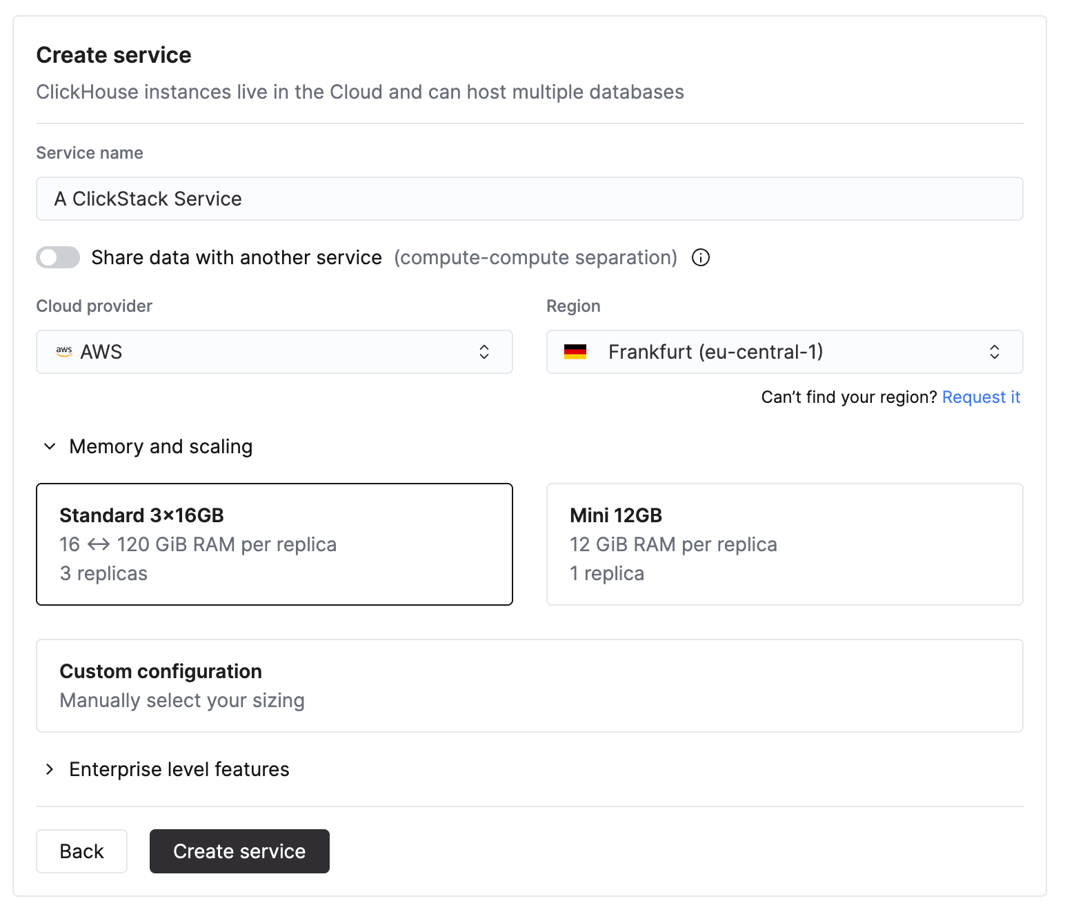 Resource selector